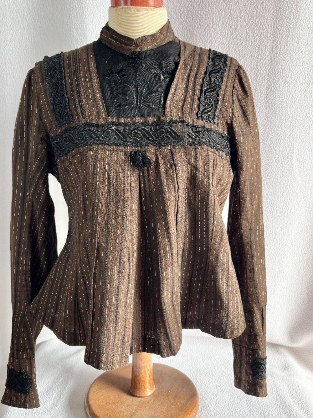Vintage Hungarian Handmade Flared Folk Blouse